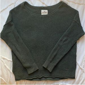 Hollister Knit Sweater Green